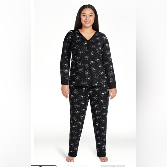 Women’s Secret Treasures Joyspun Waffle Pajama Set 2x - Picture 5 of 5